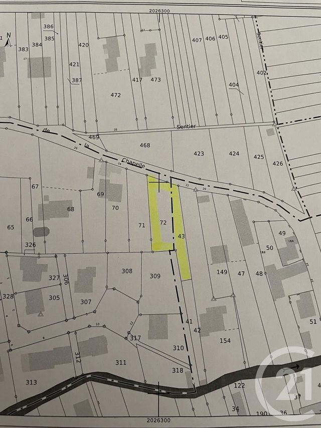 terrain à vendre - 667.0 m2 - DINSHEIM SUR BRUCHE - 67 - ALSACE - Century 21 Kayser Immobilier